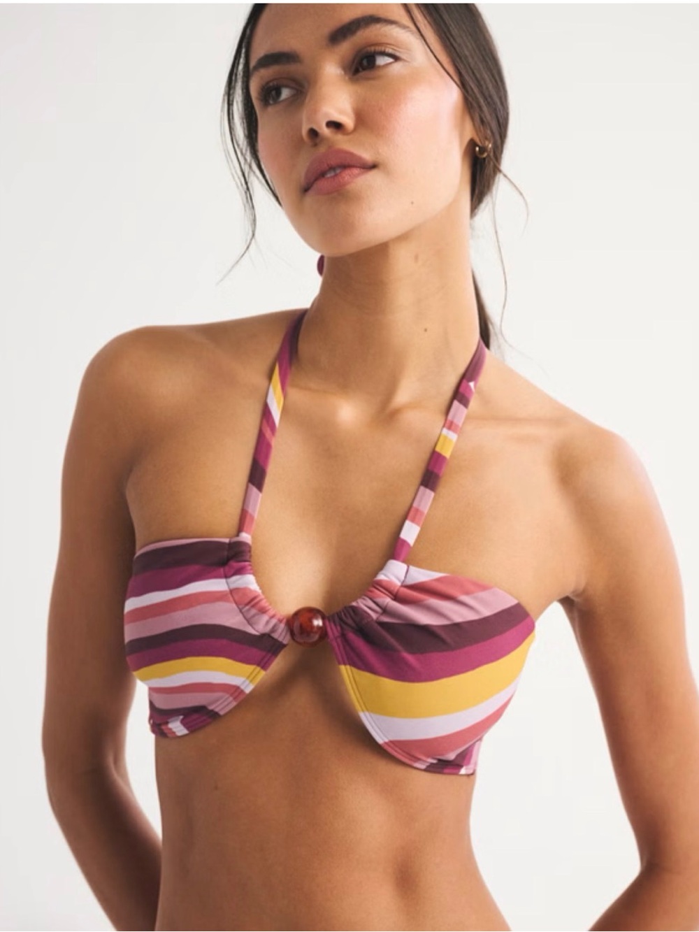 Abercrombie NWT Halter Bikini Top - Women Swim Size Small
